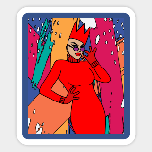 Proud Drag Queen Inspired Sticker